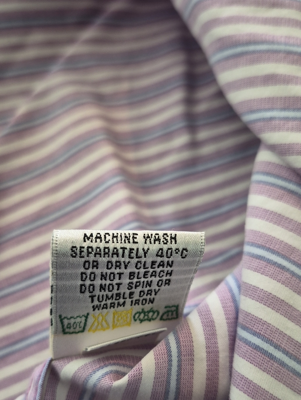 Bugatchi Uomo Classic Fit Multicolored Striped Button Front Shirt - Picture 5 of 7